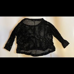 Black Mesh Top